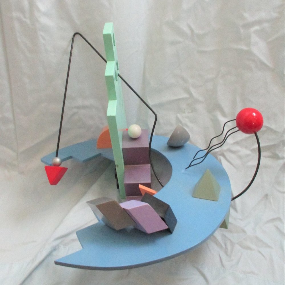 Signed 1980s BOB STIMMEL URBAN REVERIE Modern Sculpture Art Abstract - Picture 2 of 8
